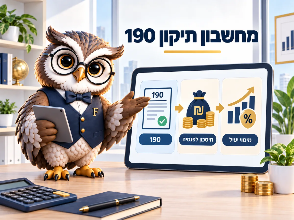 מחשבון תיקון 190: כמה חוסכים במס
