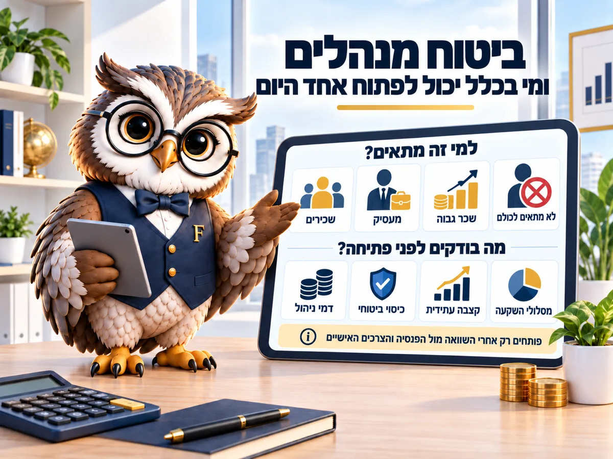 ביטוח מנהלים ומי בכלל יכול לפתוח אחד היום