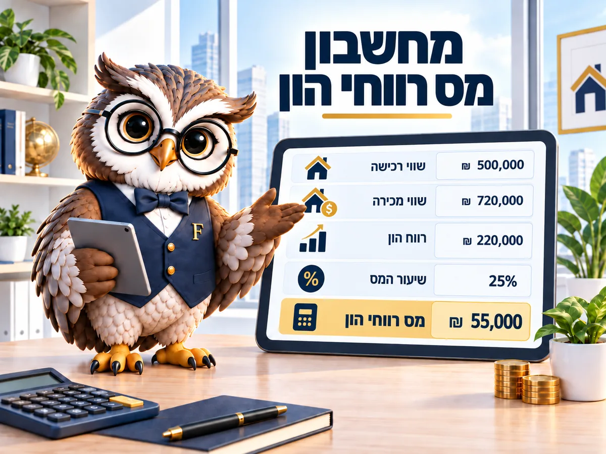 מחשבון מס רווחי הון