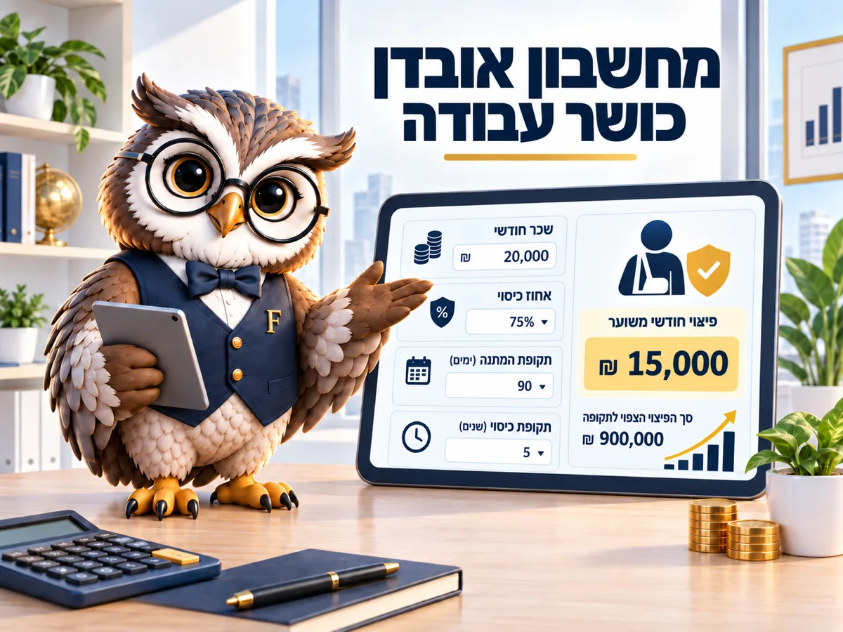 מחשבון אובדן כושר עבודה