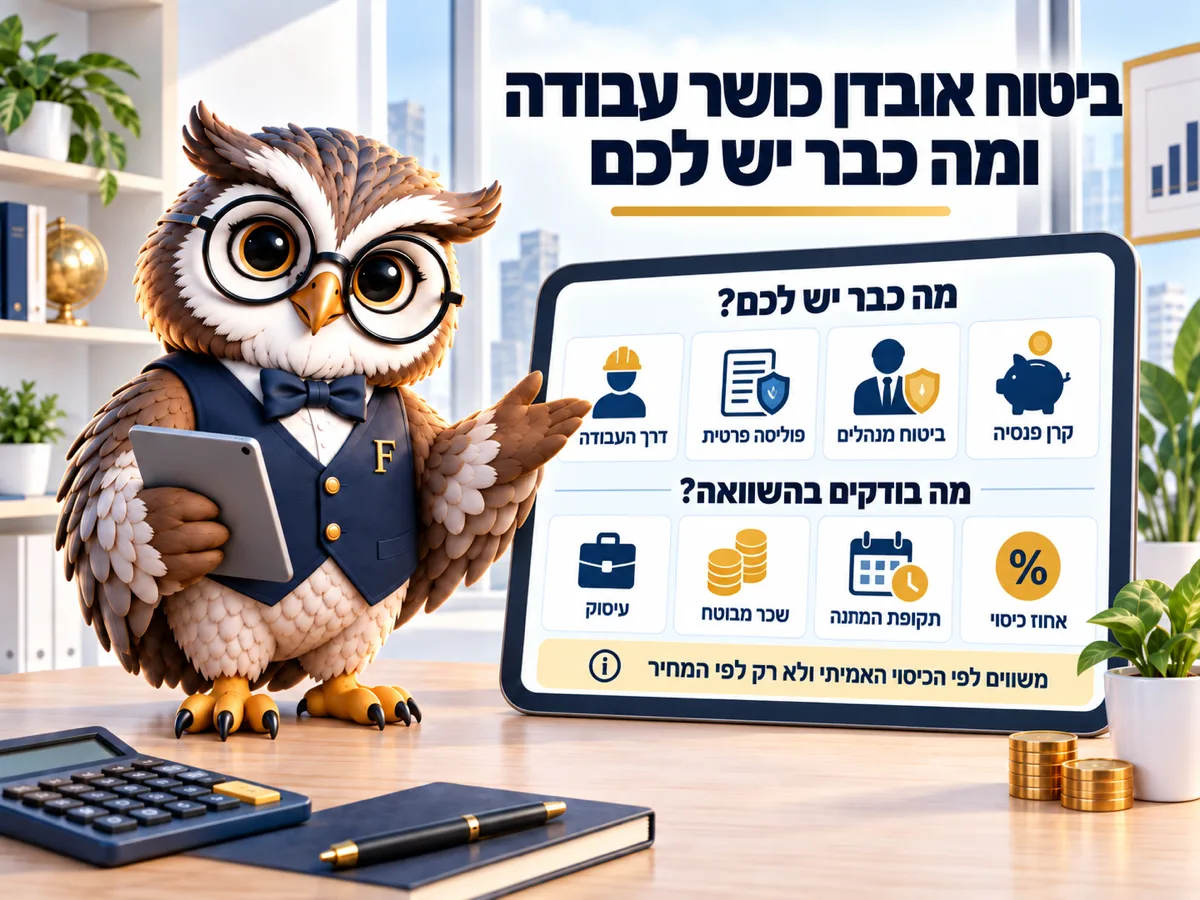 ביטוח אובדן כושר עבודה ומה כבר יש לכם בלי לדעת