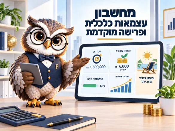 ינשוף פיננסיקו מציג יעד הון של 1,500,000 ₪ והכנסה פסיבית חודשית של 6,000 ₪