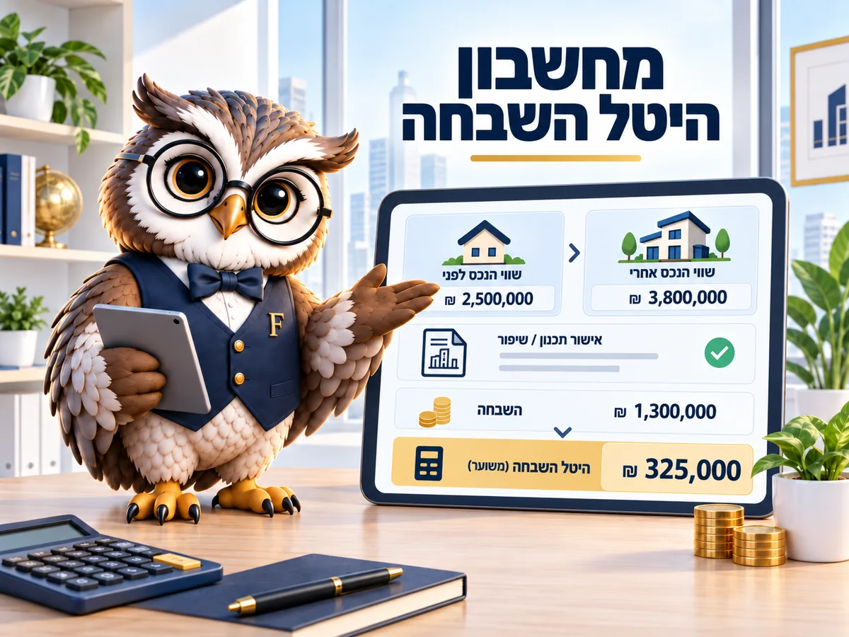 מחשבון היטל השבחה