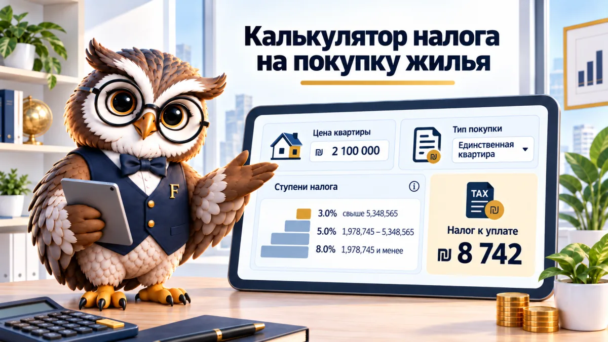 Калькулятор налога на покупку жилья 2026