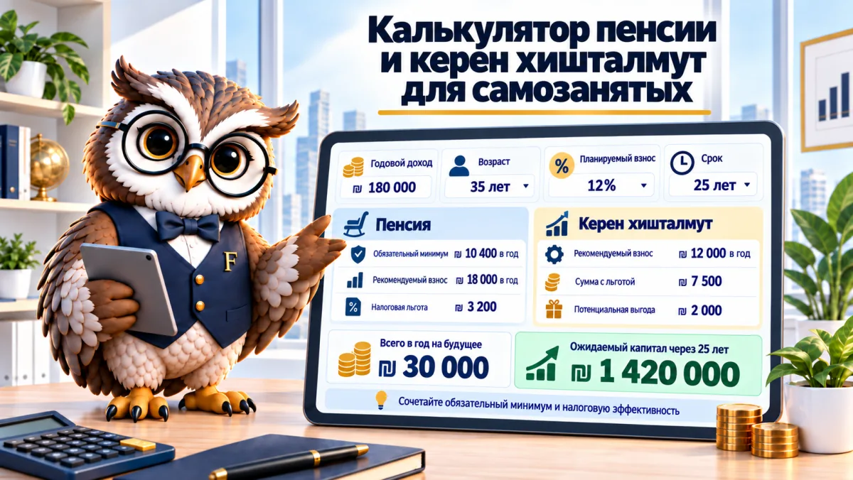 Калькулятор пенсии и кран-хиштальмут для самозанятых