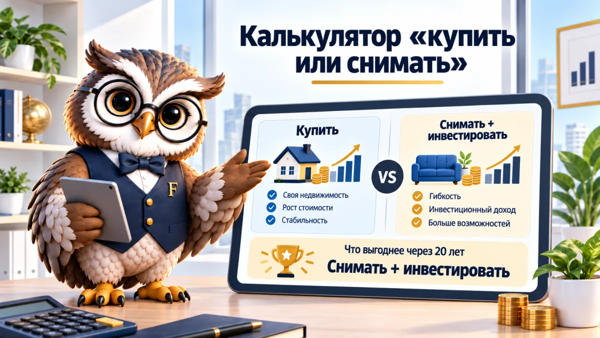 Калькулятор «покупка против аренды»: покупать квартиру или снимать