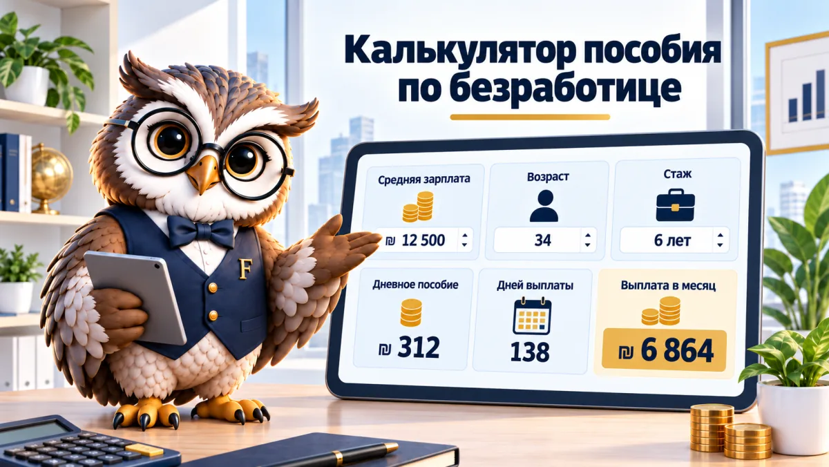 Калькулятор пособия по безработице