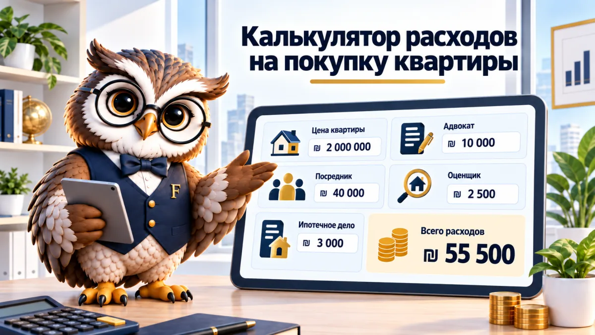 Калькулятор расходов на покупку квартиры