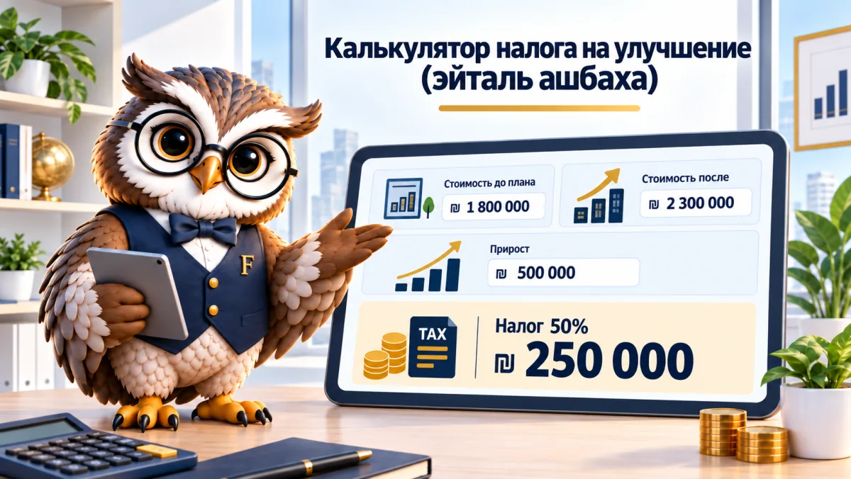 Калькулятор сбора за улучшение