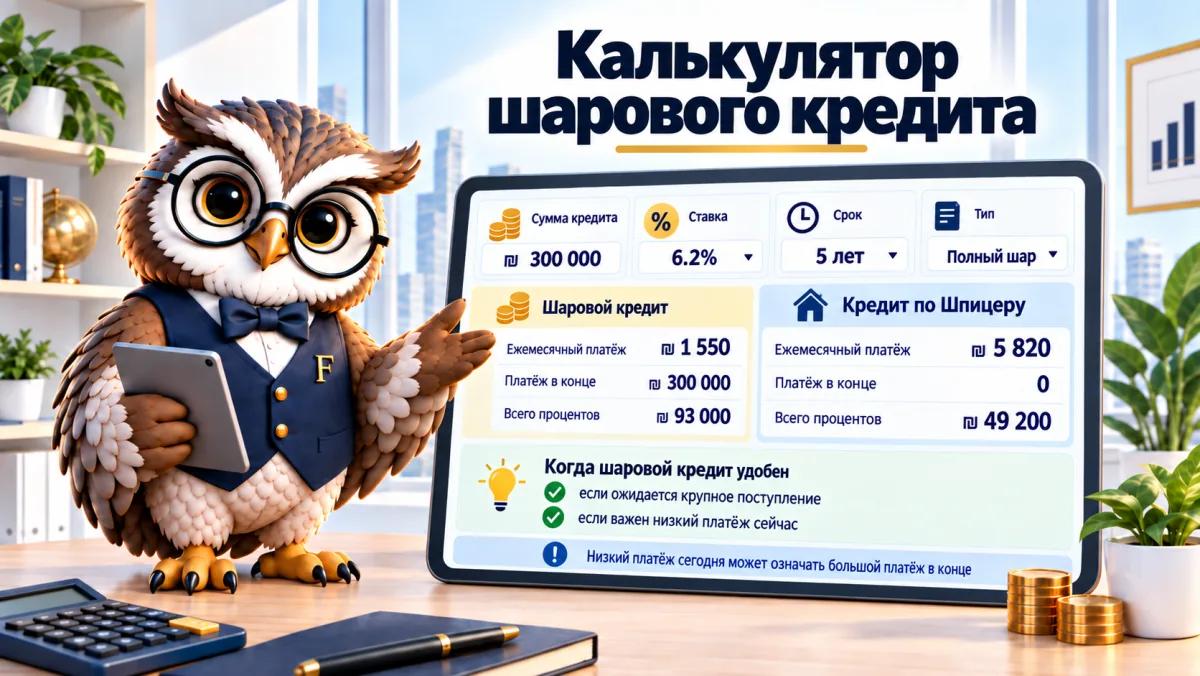 Калькулятор шарового кредита: частичный шар против полного