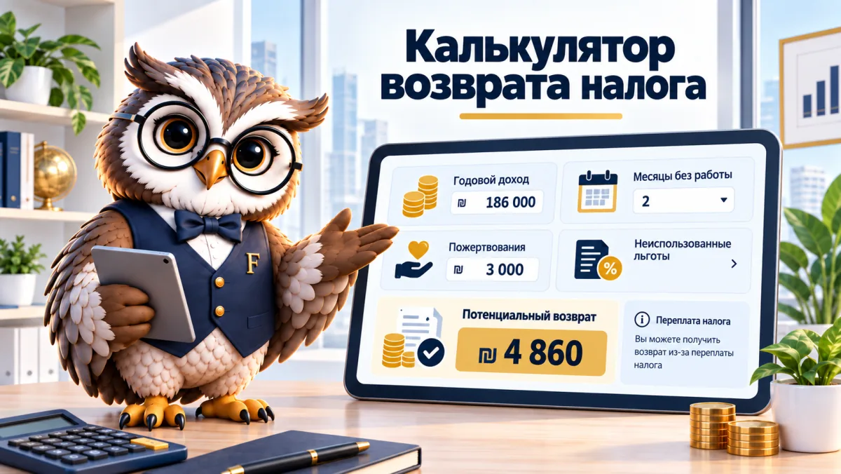 Калькулятор возврата налога