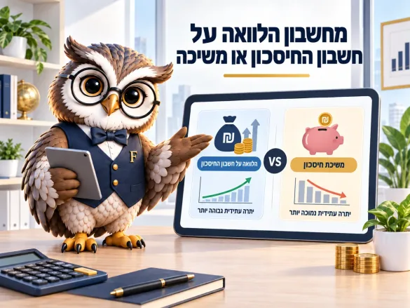 ינשוף פיננסיקו משווה בין הלוואה על חשבון החיסכון לבין משיכה מהחיסכון