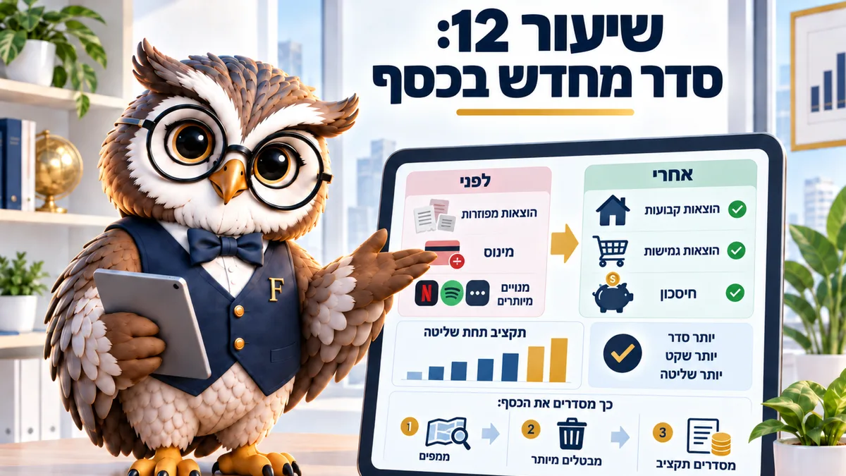 שיעור 12 · סדר מחדש בכסף באמצע החיים