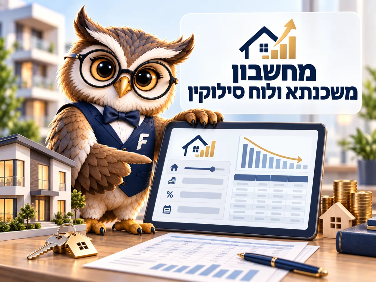 מחשבון משכנתא ולוח סילוקין