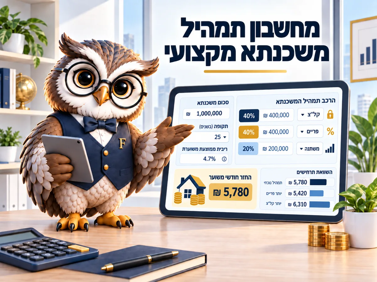 מחשבון תמהיל משכנתא מקצועי