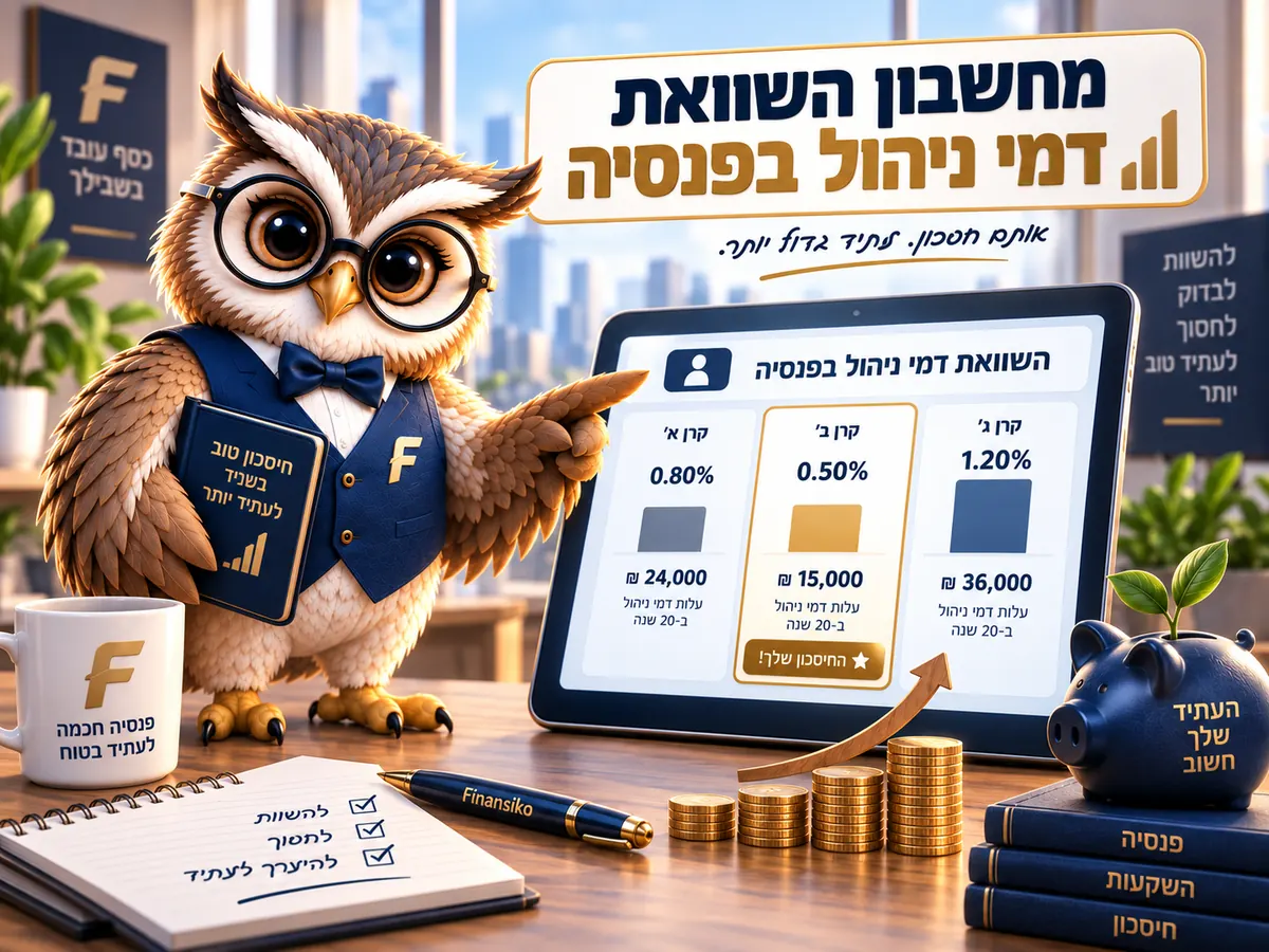 מחשבון השוואת דמי ניהול בפנסיה