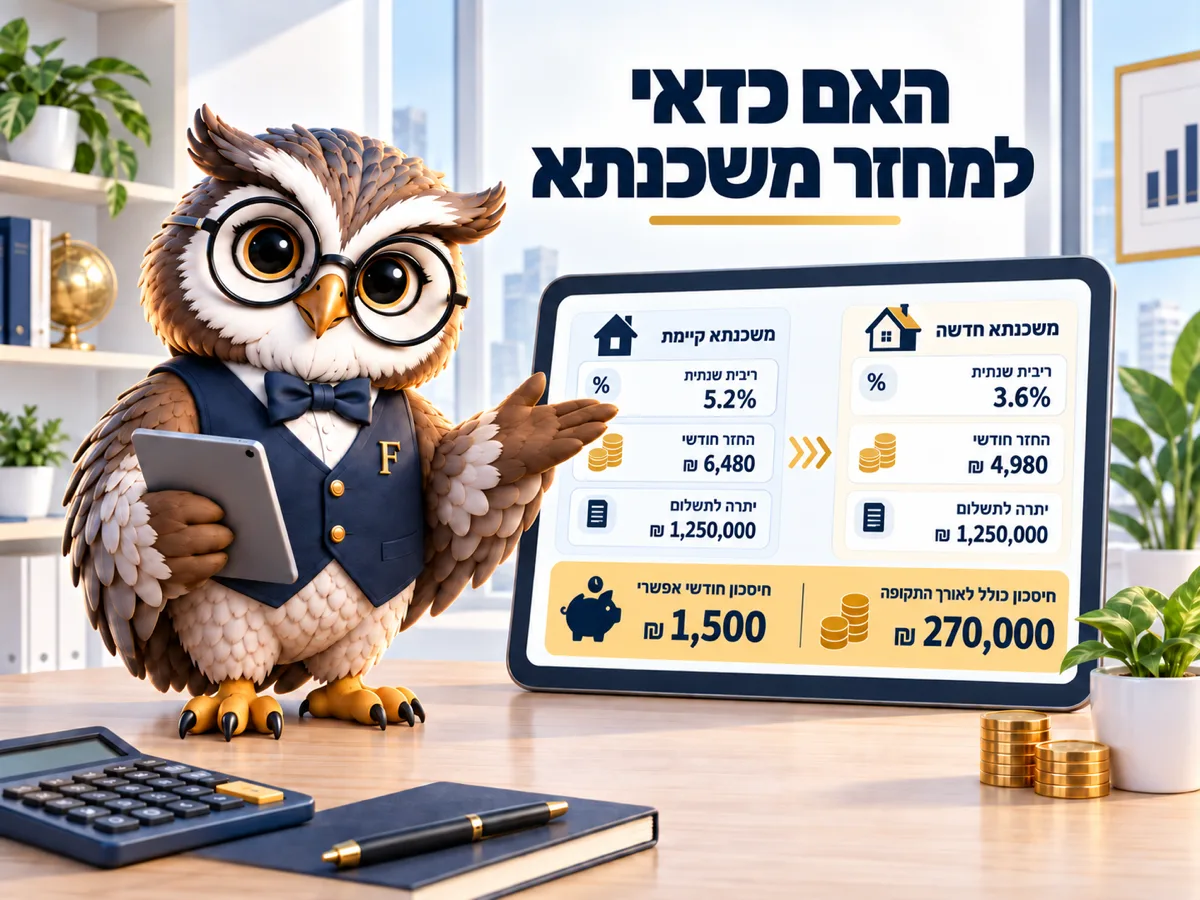 האם כדאי למחזר משכנתא