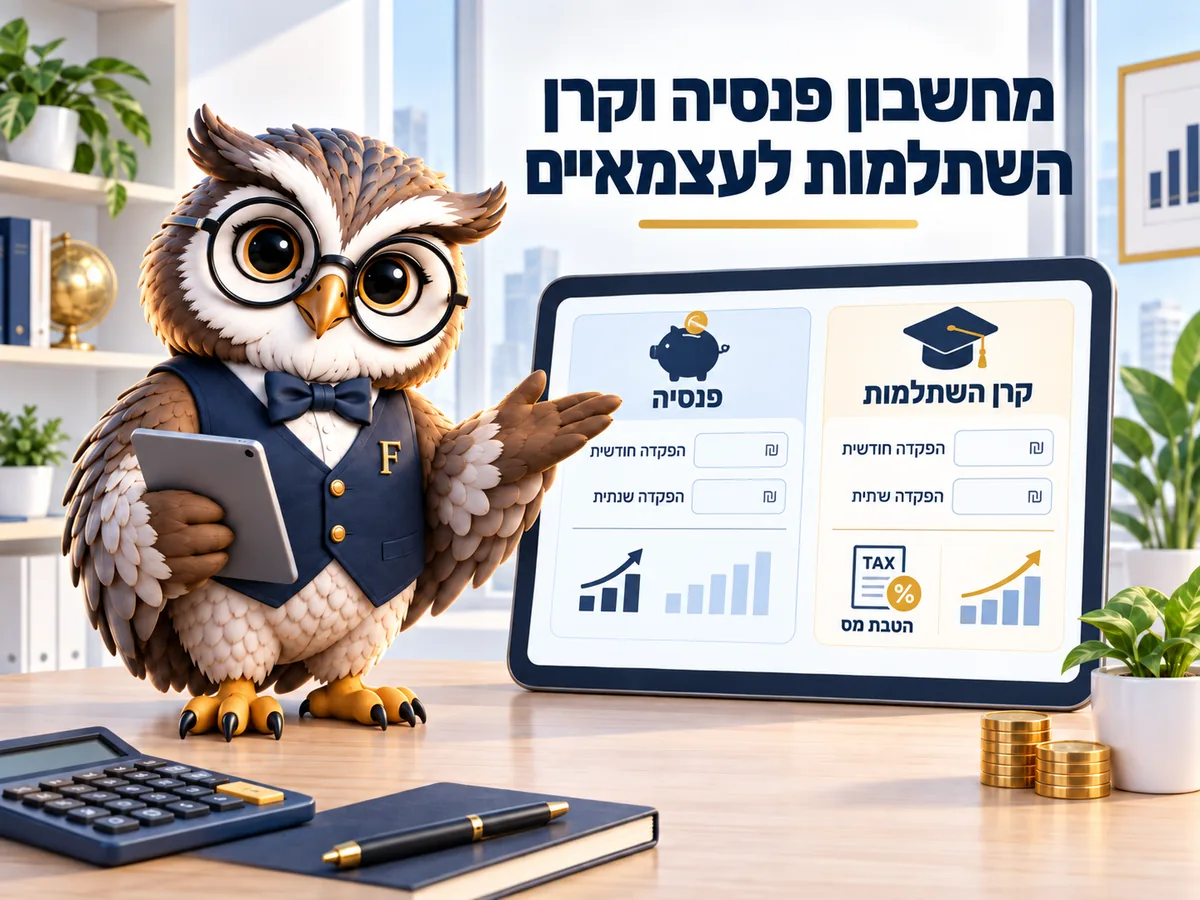 מחשבון פנסיה וקרן השתלמות לעצמאים
